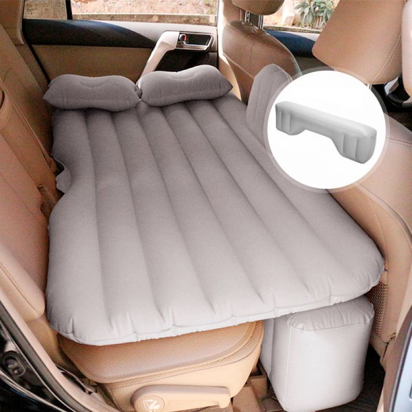  ZXD Colchón inflable para coche, colchón de viaje de aire,  asiento trasero, universal, para exteriores, suave, para camping,  accesorios de auto (nombre del color: beige) : Automotriz