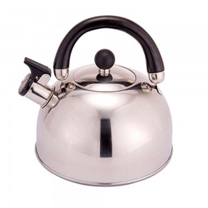 Tetera de silbato de acero inoxidable de 2.5 l Tetera de grado alimenticio  para hacer que la ebullición del té sea compatible con la cocina de  inducción de la estufa de gas